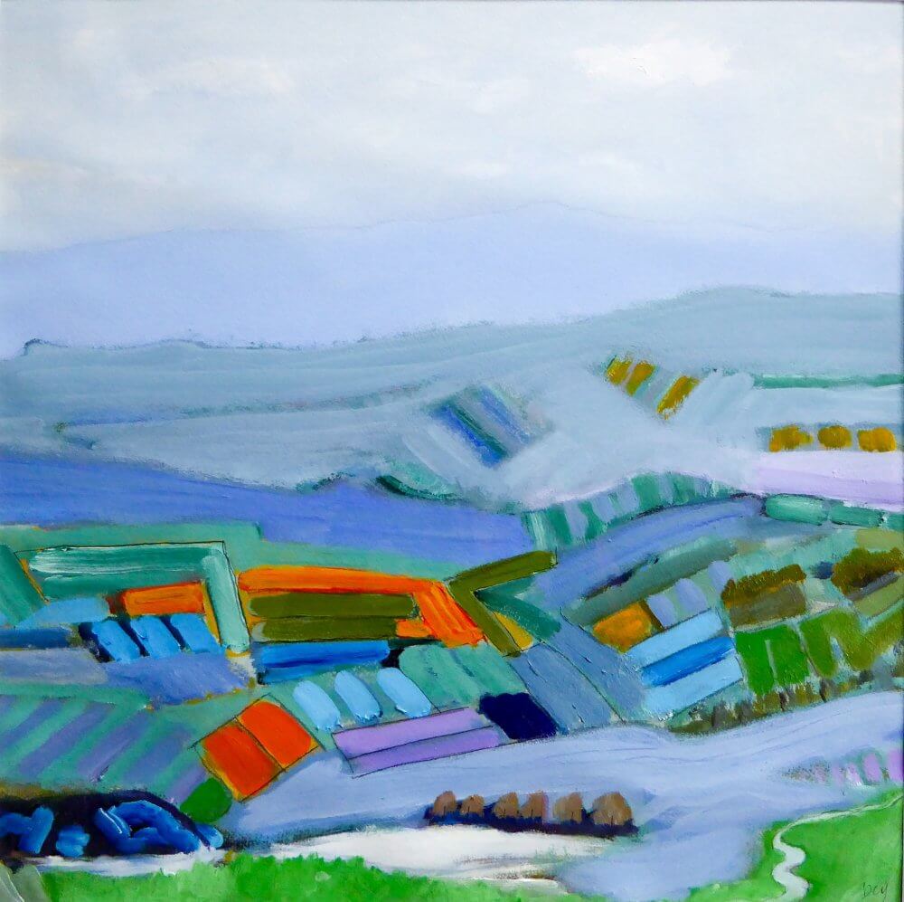 The Winding Road; acrylic on paper £SOLD