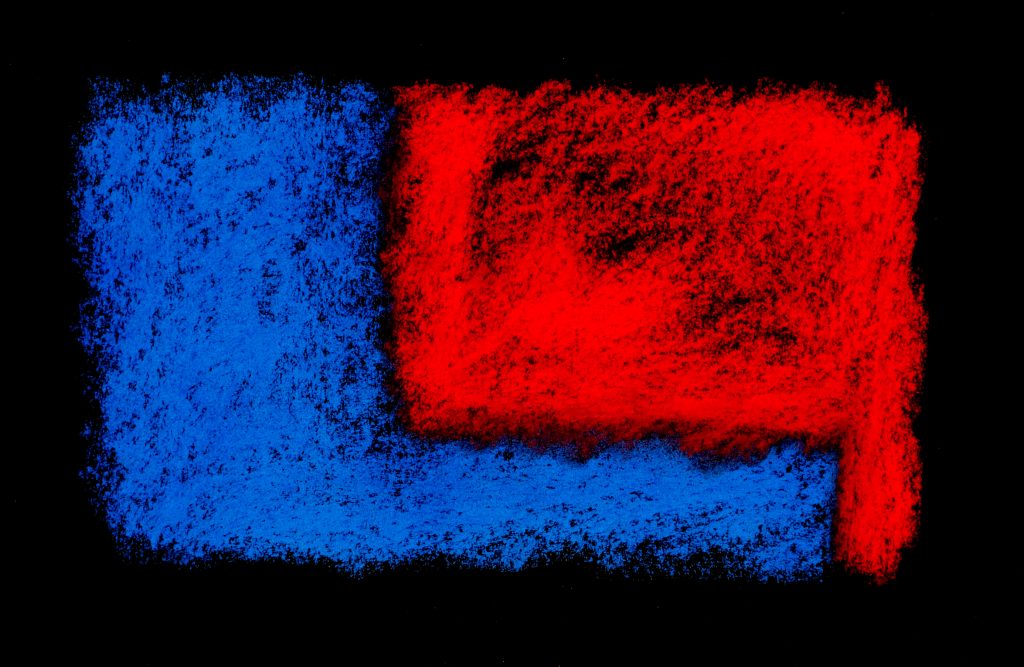 blue red dialogue