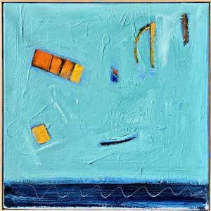 flotsam; acrylic on canvas; 36 x 36 cms; 2026