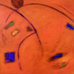 “la danseuse” 60 x 60 cms; acrylic on canvas.